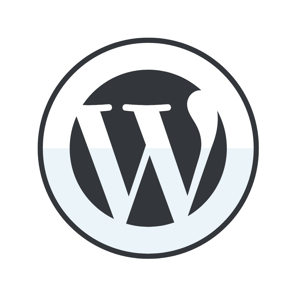 gray wordpress logo